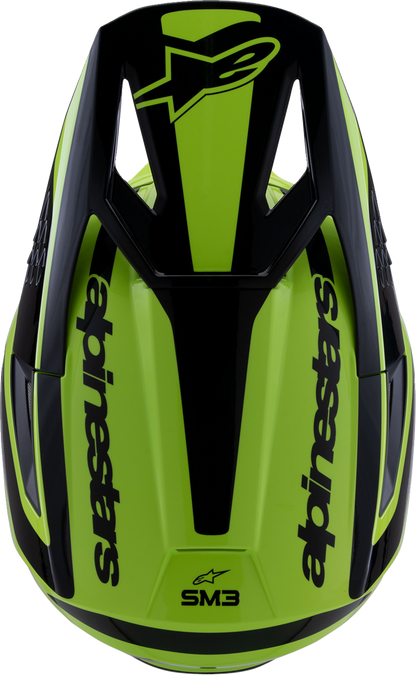 Alpinestars SM3 Helmet - Heat - Gloss Yellow Fluo/Black