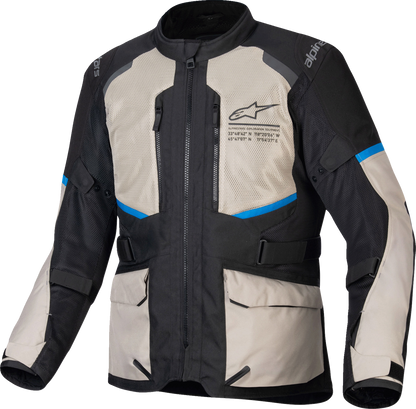 Alpinestars Andes Air Drystar Jacket - Black/Laurel Gray/Bright Blue