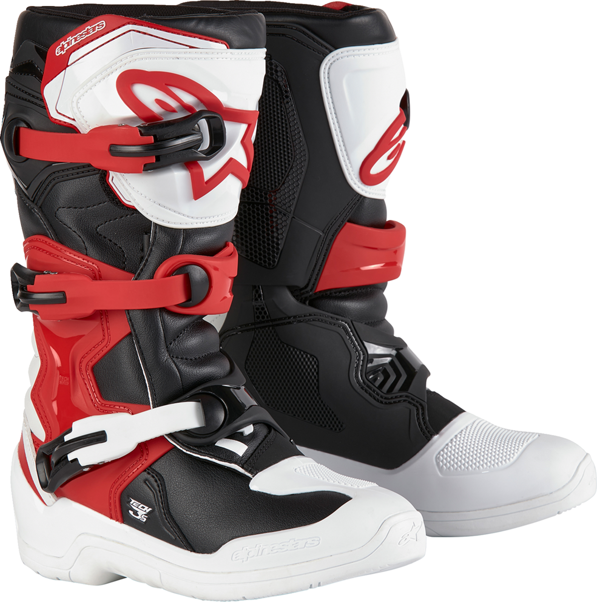Alpinestars Youth Tech 3S Boots - White/Black/Red