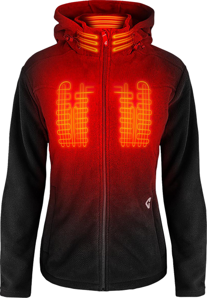 Gerbing Heated Clothing Women's 7V Thermite Fleece Heated Jacket 2.0 - Black