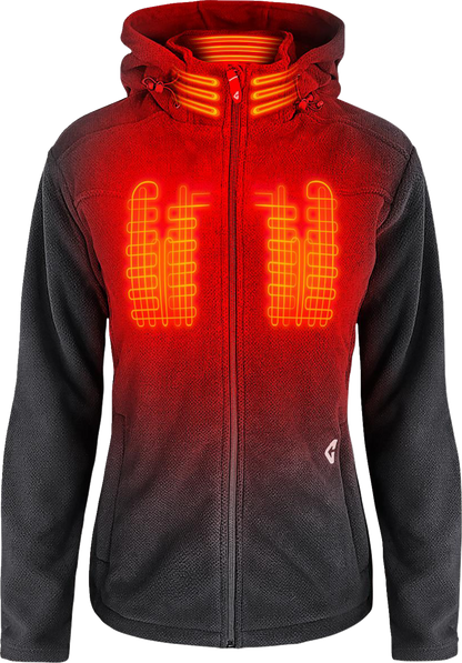 Gerbing Heated Clothing Women's 7V Thermite Fleece Heated Jacket 2.0 - Gray