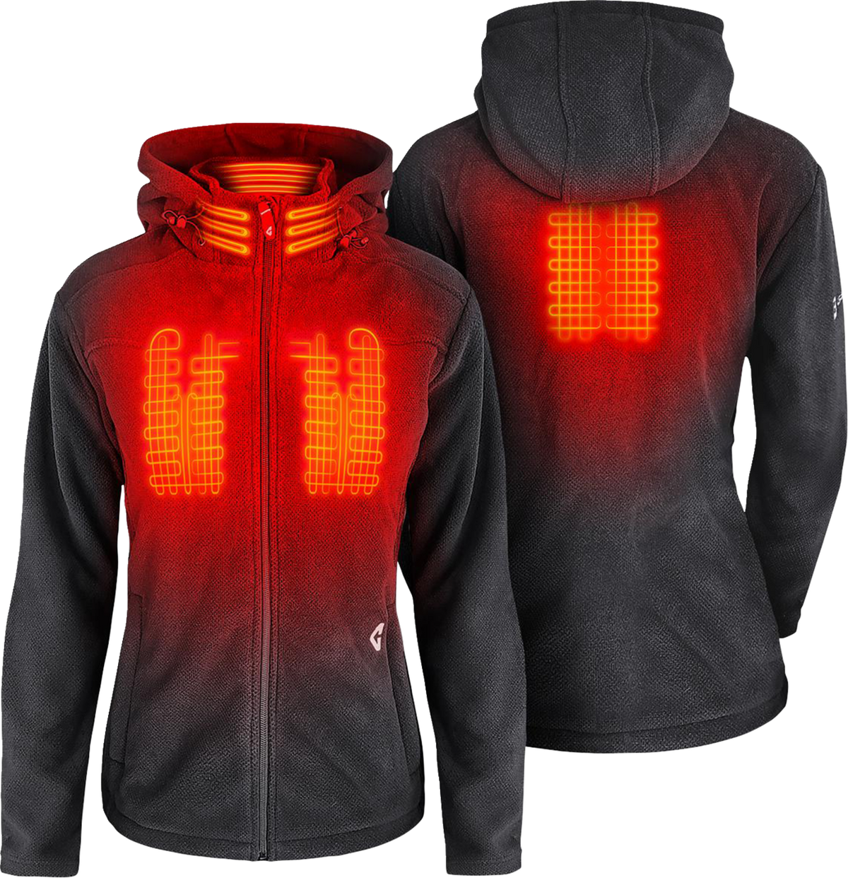 Gerbing Heated Clothing Women's 7V Thermite Fleece Heated Jacket 2.0 - Gray