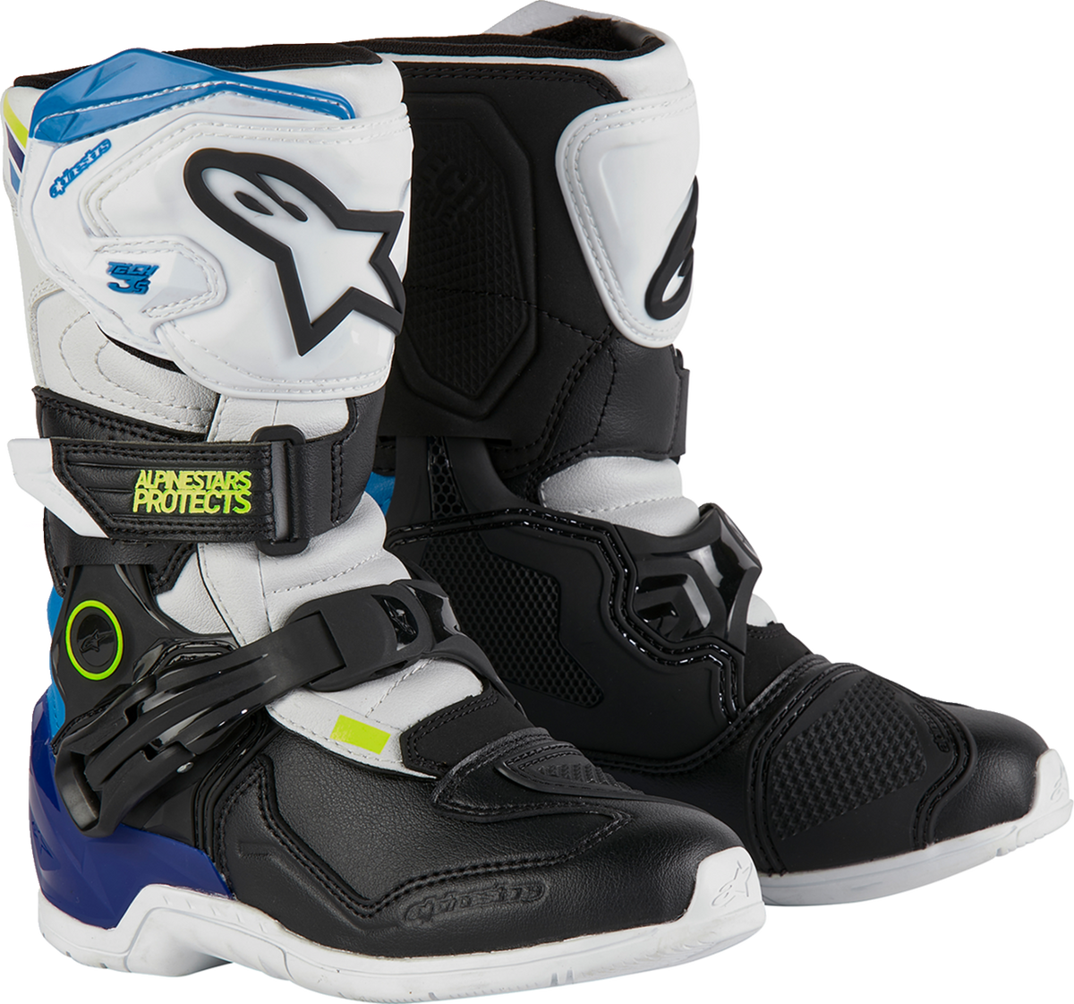 Alpinestars Kids Tech 3S Boots - White/Black/Blue