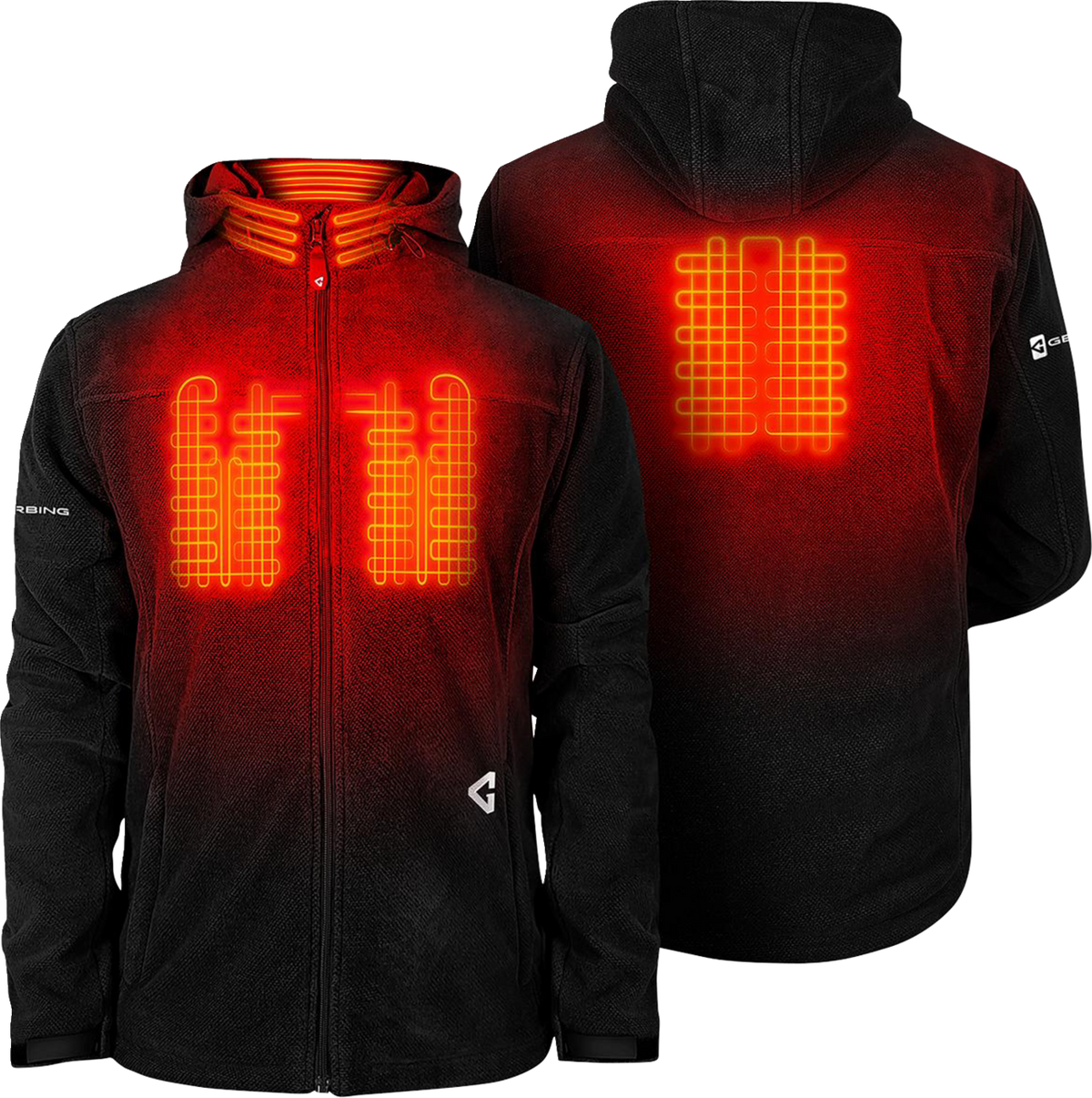 Gerbing Heated Clothing 7V Thermite Fleece Heated Jacket 2.0 - Black