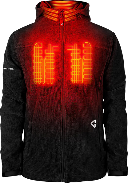 Gerbing Heated Clothing 7V Thermite Fleece Heated Jacket 2.0 - Black