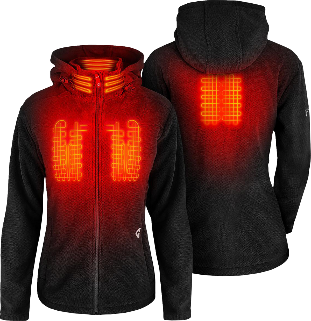 Gerbing Heated Clothing Women's 7V Thermite Fleece Heated Jacket 2.0 - Black