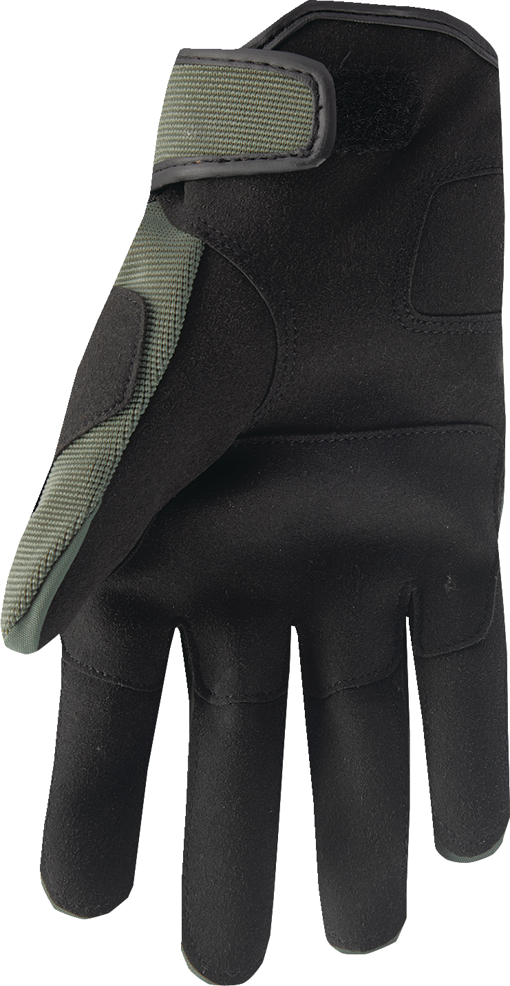 Thor Range Gloves - Army/Orange