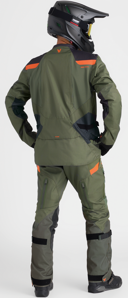Thor Range Gloves - Army/Orange