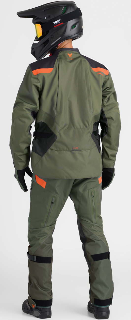 Thor Range Gloves - Army/Orange