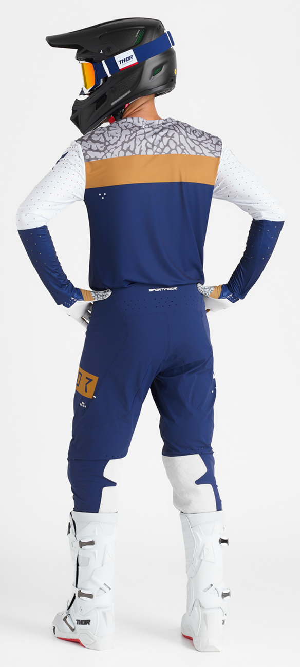 Thor Sportmode Bravo Gloves - Navy/Copper