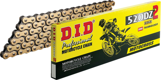 DID 520 DZ2 - Drive Chain - 100 Links - Gold and Black M520DZ2X100RB