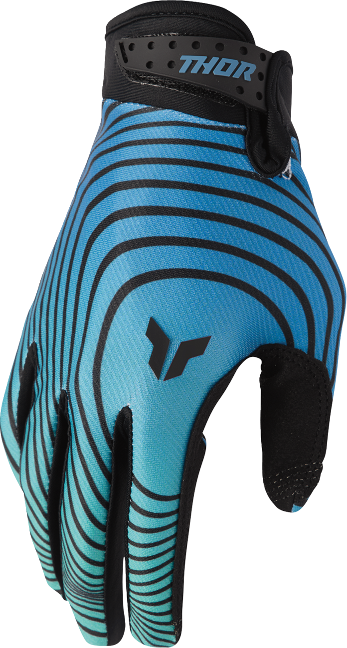 Thor Launchmode Identity Gloves - Teal/Black