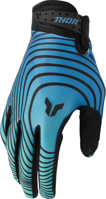 Thor Launchmode Identity Gloves - Teal/Black