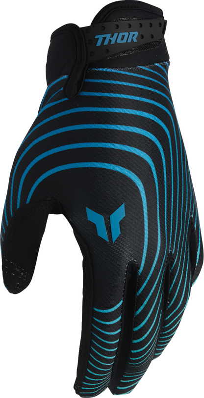 Thor Launchmode Identity Gloves - Teal/Black