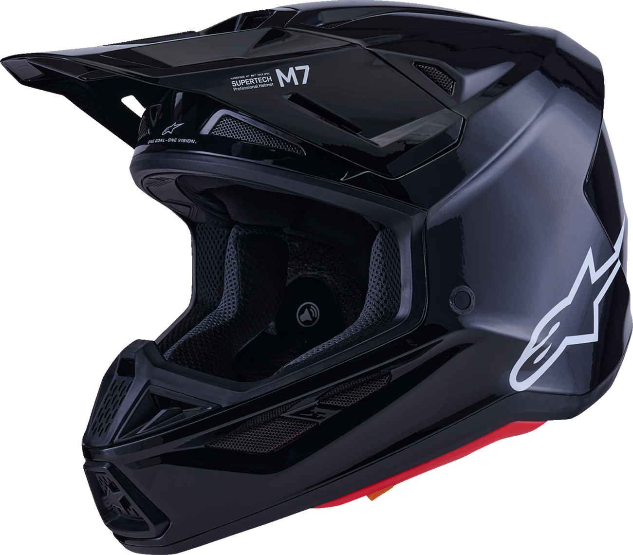 ALPINESTARS SM7 Helmet - Solid - Gloss Black - XS 8301426-1180-XS