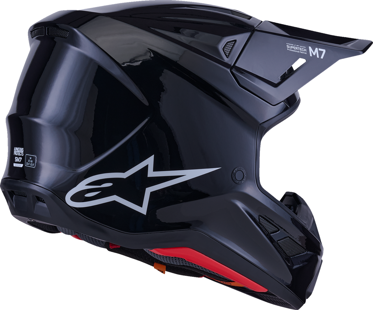 ALPINESTARS SM7 Helmet - Solid - Gloss Black - Small 8301426-1180-S