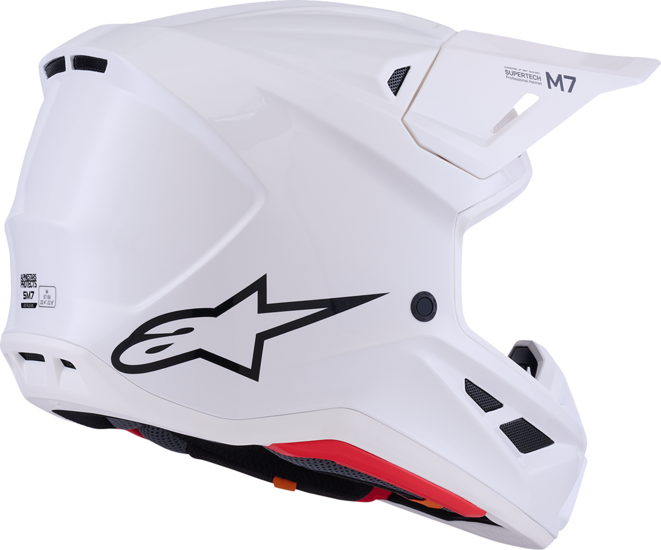 ALPINESTARS SM7 Helmet - Solid - Gloss White - XS 8301426-2180-XS