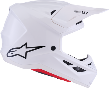 Alpinestars SM7 Helmet - Solid - Gloss White
