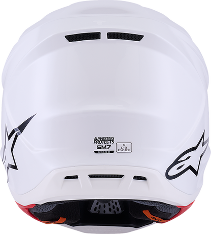 Alpinestars SM7 Helmet - Solid - Gloss White