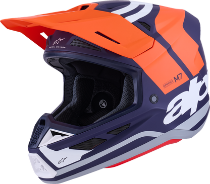 Alpinestars SM7 Helmet - Core - Matte Orange/Blue
