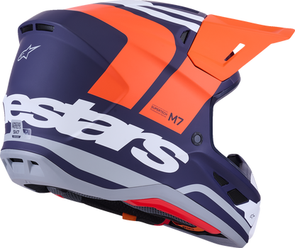 Alpinestars SM7 Helmet - Core - Matte Orange/Blue