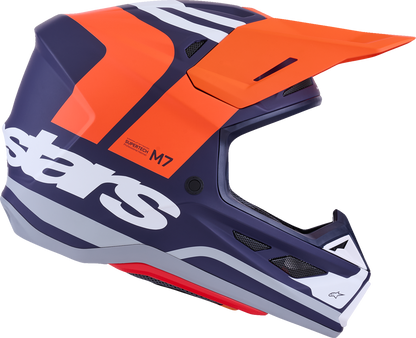 Alpinestars SM7 Helmet - Core - Matte Orange/Blue