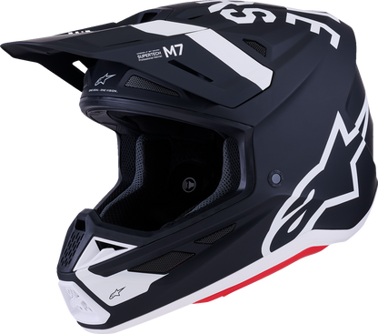 Alpinestars SM7 Helmet - Dasher - Matte Black/White