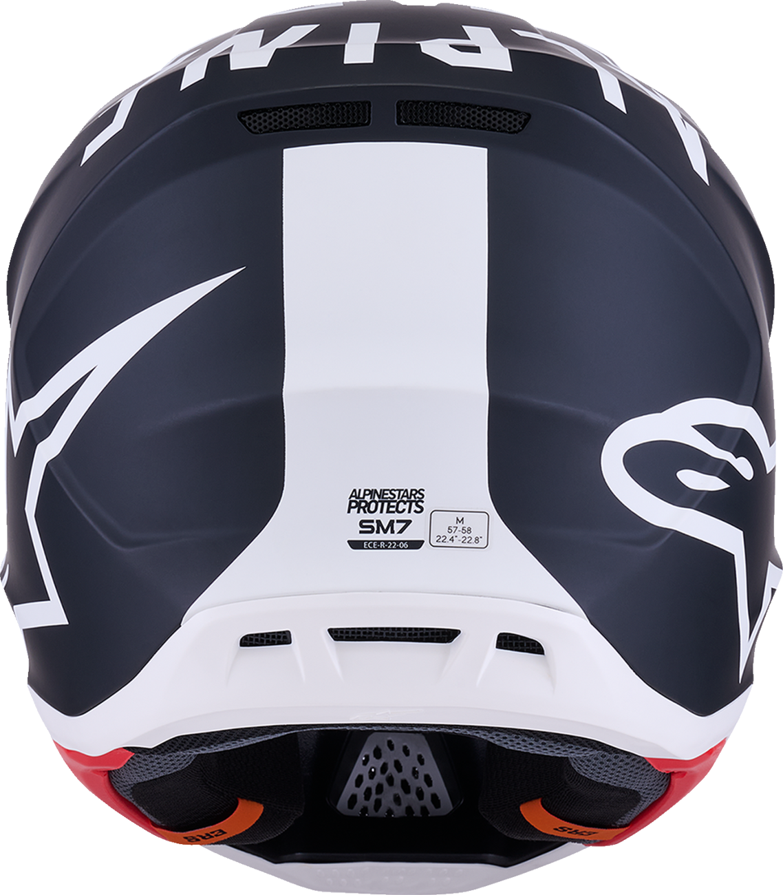 ALPINESTARS SM7 Helmet - Dasher - Matte Black/White - Medium 8302226-1121-M