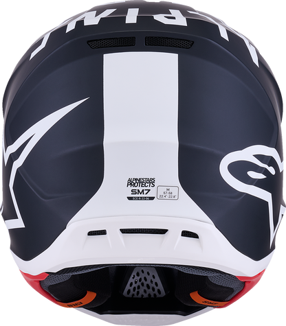 Alpinestars SM7 Helmet - Dasher - Matte Black/White