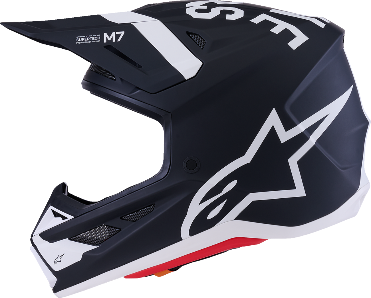 ALPINESTARS SM7 Helmet - Dasher - Matte Black/White - 2XL 8302226-1121-XXL