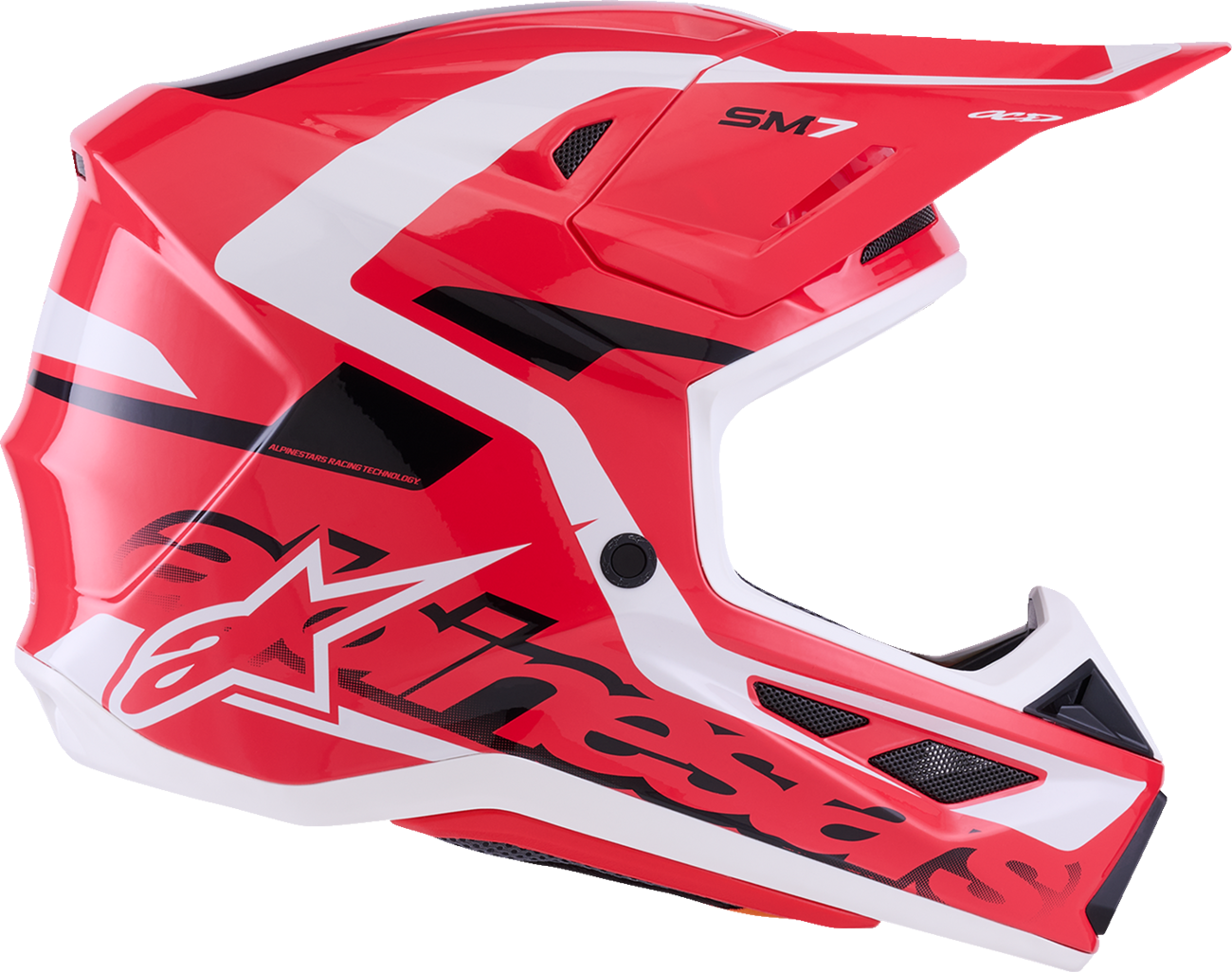 ALPINESTARS SM7 Helmet - Deed - Gloss Red/Black/White - Small 8302426-3139-S