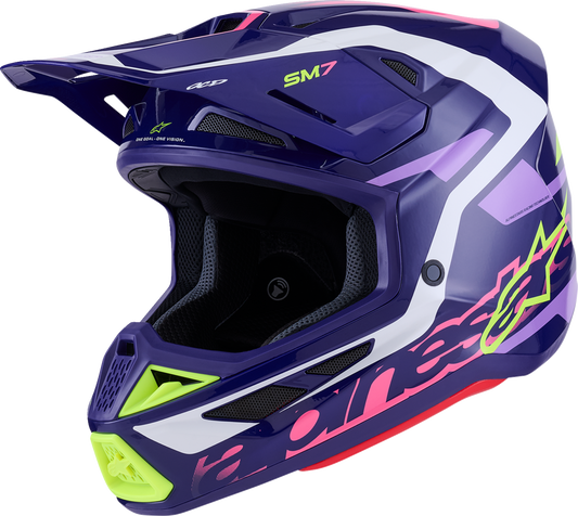 ALPINESTARS SM7 Helmet - Deed - Gloss Purple/Pink - XL 8302426-3142-XL