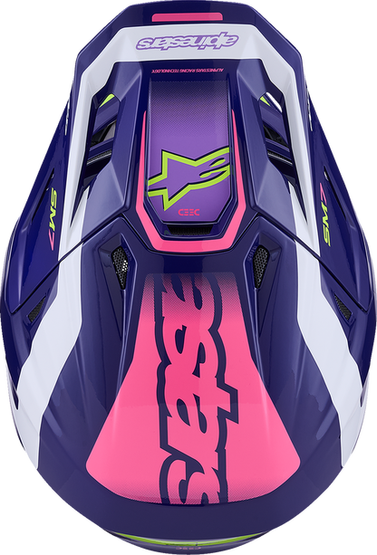 Alpinestars SM7 Helmet - Deed - Gloss Purple/Pink