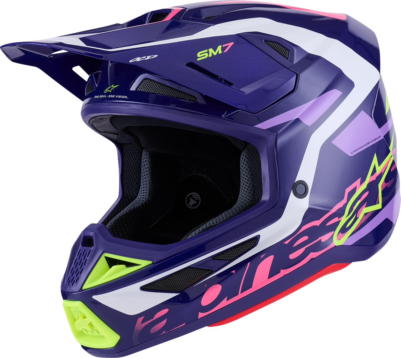 ALPINESTARS SM7 Helmet - Deed - Gloss Purple/Pink - 2XL 8302426-3142-XXL
