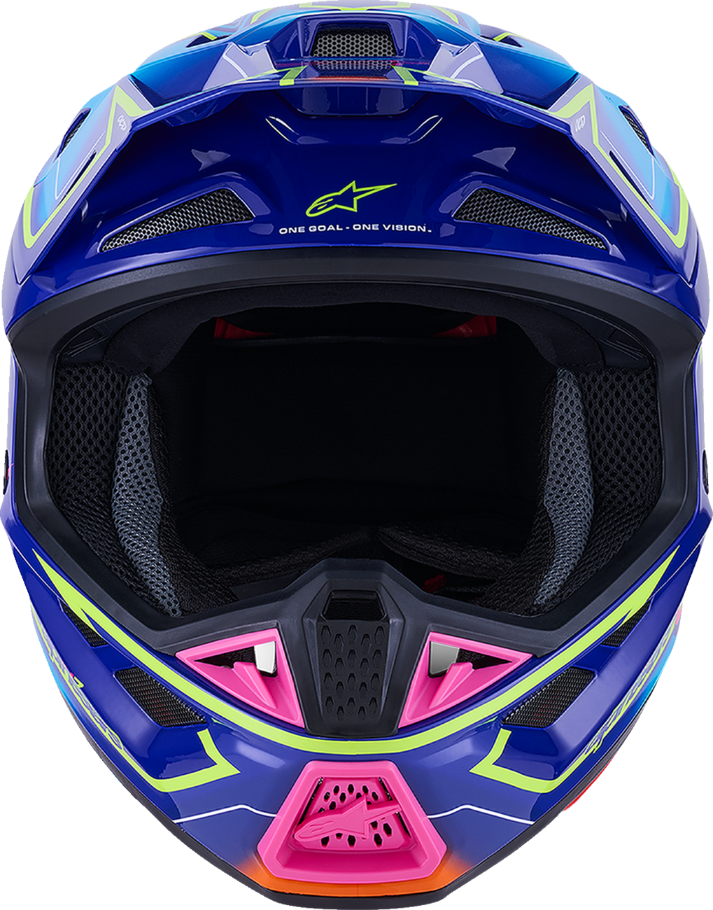 ALPINESTARS SM7 Helmet - Cast - Gloss/Blue/Pink/Yellow Fluo - Small 8302626-7254-S