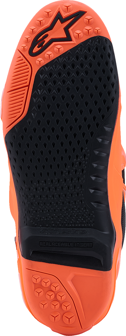 Alpinestars Tech 10 Supervented Boots - Fluorescent Orange/Black/White