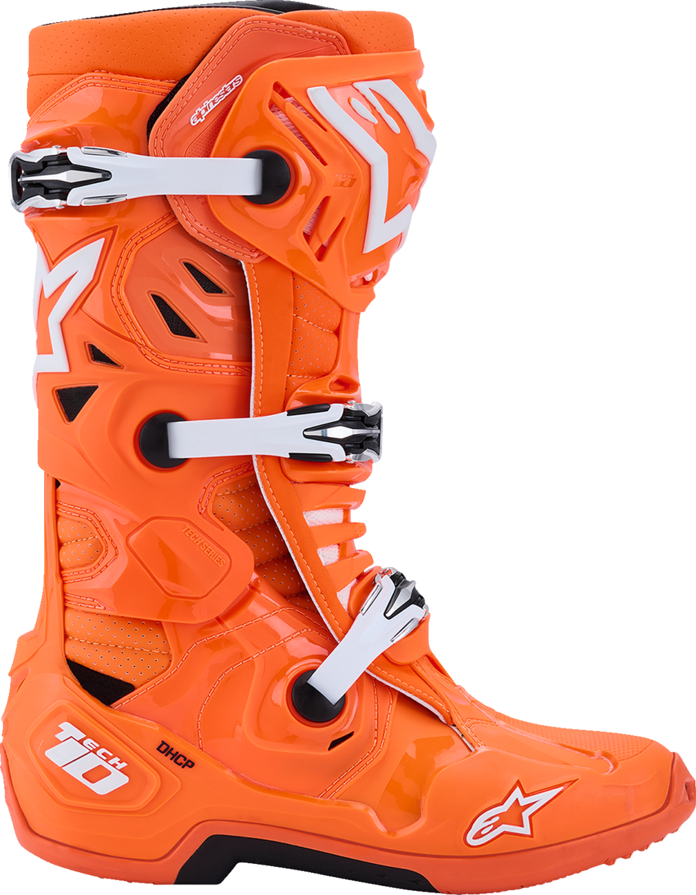 Alpinestars Tech 10 Supervented Boots - Fluorescent Orange/Black/White