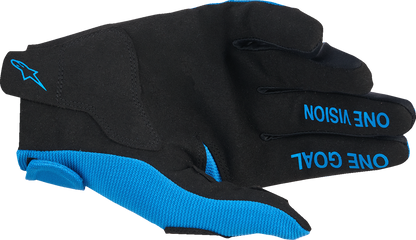 Alpinestars Youth Radar Gloves - UCLA Blue/White