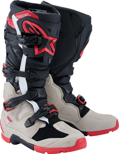 Alpinestars Tech 7 Enduro Boots - Black/Light Gray/Bright Red