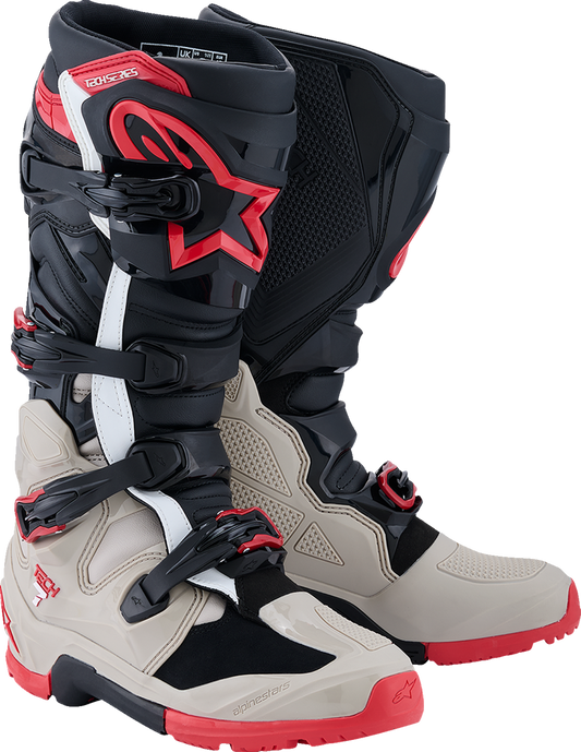 Alpinestars Tech 7 Enduro Boots - Black/Light Gray/Bright Red