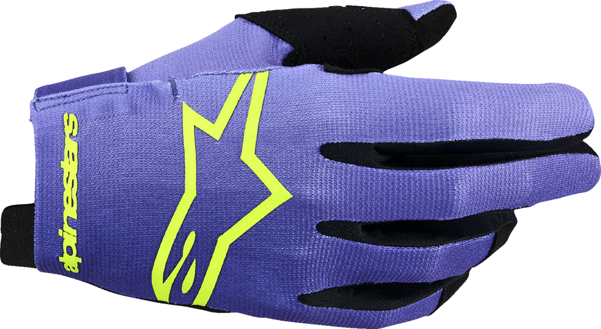 Alpinestars Radar Gloves - Purple/Fluo Yellow