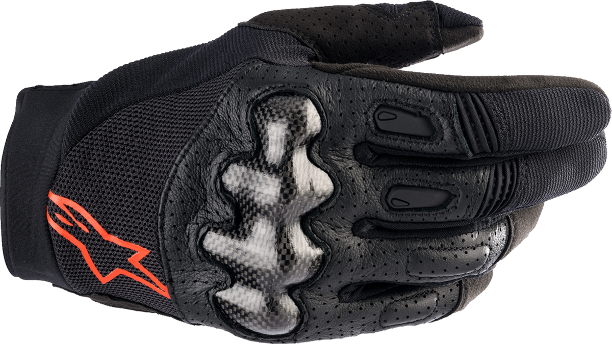 Alpinestars Megawatt V2 Gloves - Black/Fluo Red