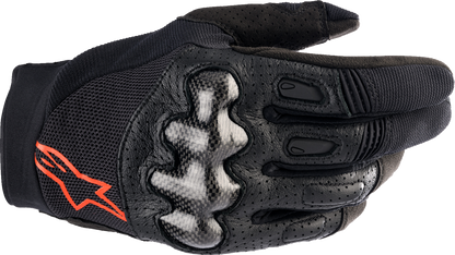 Alpinestars Megawatt V2 Gloves - Black/Fluo Red