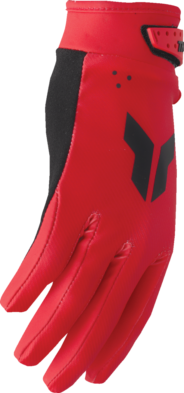Thor Youth Launchmode Split Gloves - Red