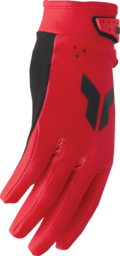Thor Youth Launchmode Split Gloves - Red