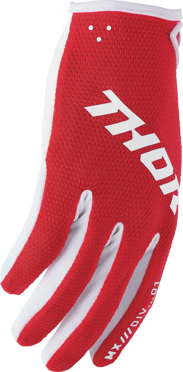 Thor Ridemode Static Gloves - Red