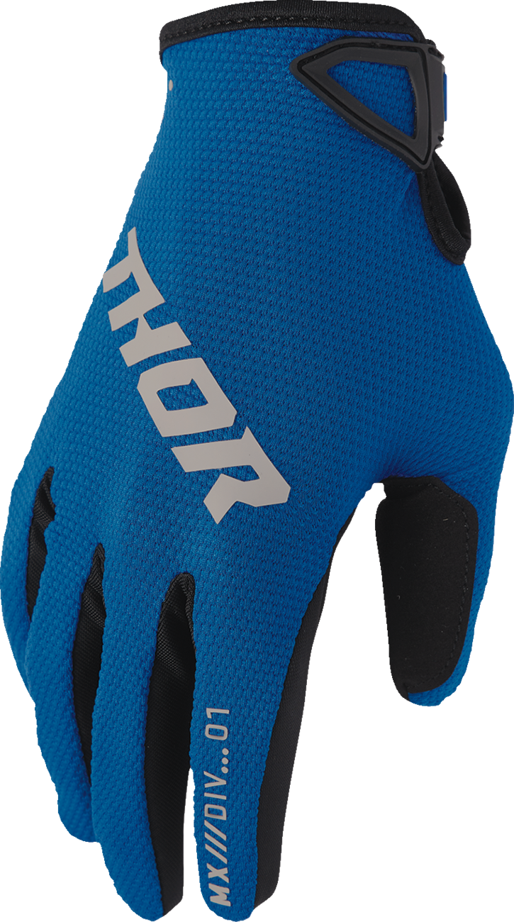 Thor Ridemode Static Gloves - Blue