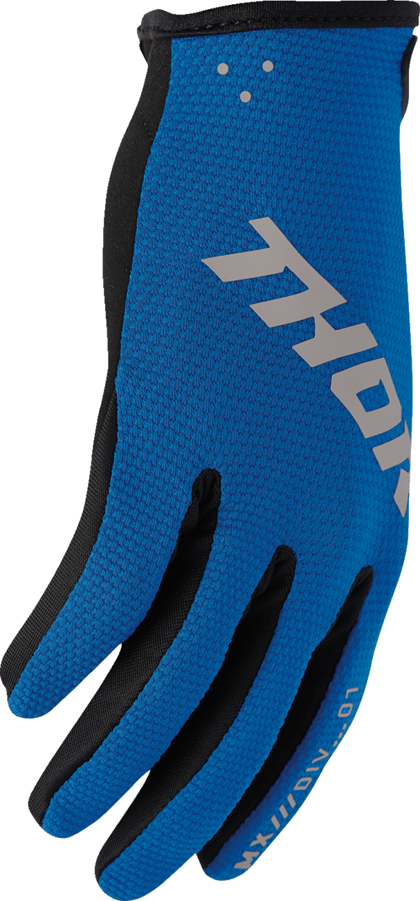 Thor Ridemode Static Gloves - Blue