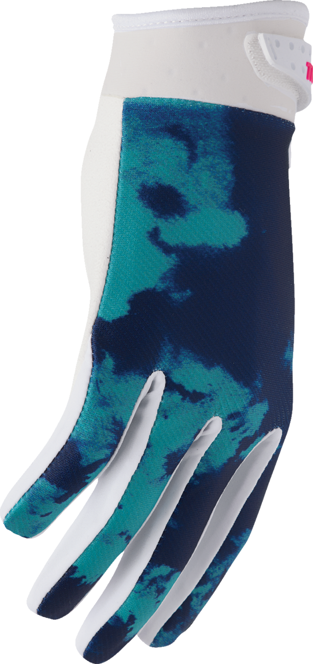 Thor Launchmode Bleach Gloves - White/Aqua