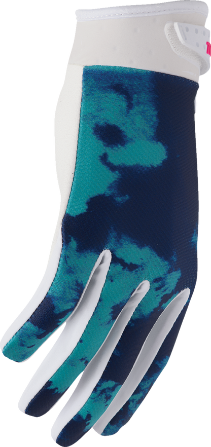 Thor Launchmode Bleach Gloves - White/Aqua